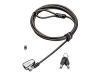 Kensington ClickSafe 2.0 Keyed Laptop Lock - Sikkerhetskabellås - 1.8 m K68101EU