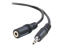 C2G - Lydforlengelseskabel - mini-phone stereo 3.5 mm hann til mini-phone stereo 3.5 mm hunn - 5 m - skjermet - formstøpt 80094