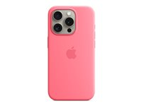 Apple - Baksidedeksel for mobiltelefon - MagSafe-samsvar - silikon - rosa - for iPhone 15 Pro MWNJ3ZM/A