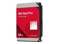 WD Red Pro WD142KFGX - Harddisk - 14 TB - intern - 3.5" - SATA 6Gb/s - 7200 rpm - buffer: 512 MB 7211314T-7050200-000-RS