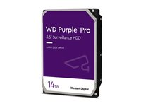 WD Purple Pro WD142PURP - Harddisk - 14 TB - overvåking, smartvideo - intern - 3.5" - SATA 6Gb/s - 7200 rpm - buffer: 512 MB WD142PURP