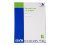 Epson Fine Art Velvet - Fløyel - A2 (420 x 594 mm) 25 ark kunstpapir - for SureColor P5000, P800, SC-P10000, P20000, P5000, P7500, P900, P9500 C13S042096