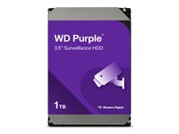 WD Purple WD10PURZ - Harddisk - 1 TB - intern - 3.5" - SATA 6Gb/s - 5400 rpm - buffer: 64 MB WD10PURZ