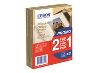 Epson Premium Glossy Photo Paper BOGOF - Blank - 100 x 150 mm - 255 g/m² - 40 ark fotopapir (en pakke 2) - for EcoTank ET-2650, 2750, 2751, 2756, 2850, 2851, 2856, 4750, 4850 C13S042167