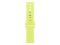 Apple - Bånd for smart armbåndsur - 46mm - M/L (passer håndledd på 160 - 210 mm) - neongul - for Watch Hermès Series 9, SE 3, Series 10, Series 11, Series 8, Series 9, Ultra 2, Ultra 3 MFGW4ZM/A