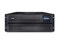 APC Smart-UPS X 3000 Rack/Tower LCD - UPS (rackmonterbar/ekstern) - AC 120 V - 2700 watt - 3000 VA - RS-232, USB - utgangskontakter: 10 - 4U - Canada, USA - svart SMX3000LV