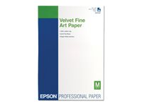 Epson Fine Art Velvet - Fløyel - A3 plus (329 x 423 mm) 20 ark papir - for SureColor P5000, P800, SC-P10000, P20000, P5000, P700, P7500, P900, P9500 C13S041637