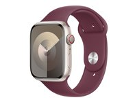 Apple - Bånd for smart armbåndsur - 45 mm - S/M-størrelse - morbær MT3Y3ZM/A