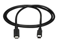 StarTech.com 1m / 3.3ft USB-C to Mini DisplayPort Cable - 4K 60Hz - Black - USB 3.1 Type C to mDP Adapter (CDP2MDPMM1MB) - Adapterkabel - USB-C (hann) til Mini DisplayPort (hann) - USB 3.1 / Thunderbolt 3 / DisplayPort 1.2 - 1 m - støtte for 4K 60 Hz (3840 x 2160) - svart CDP2MDPMM1MB