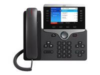 Cisco IP Phone 8851 - VoIP-telefon - SIP, RTCP, RTP, SRTP, SDP - 5 linjer - koksgrå CP-8851-3PCC-K9=