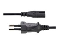StarTech.com 3m (10ft) Laptop Power Cord, EU Plug to C7, 2.5A 250V, 18AWG, Notebook / Laptop Replacement AC Power Cord, Printer/Power Brick Cord, Europlug to IEC 60320 C7 - Laptop Charger Cable, Black (752E-3M-POWER-LEAD) - Strømkabel - Europlug (P) til power IEC 60320 C7 - AC 250 V - 2.5 A - 3 m - svart 752E-3M-POWER-LEAD