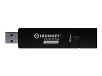 IronKey D300S Managed - USB-flashstasjon - kryptert - 16 GB - USB 3.1 Gen 1 - FIPS 140-2 Level 3 - TAA-samsvar IKD300SM/16GB