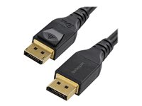 StarTech.com 13ft/4m VESA Certified DisplayPort 1.4 Cable, 8K 60Hz HBR3 HDR, Super UHD DisplayPort to DisplayPort Monitor Cord, Ultra HD 4K 120Hz DP 1.4 Video Cable M/M DP Connectors - DP 1.4 Latching Cable - DisplayPort-kabel - DisplayPort (hann) låst til DisplayPort (hann) låst - DisplayPort 1.4 - 4 m - 8K-støtte - svart DP14MM4M