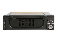 StarTech.com 5.25 in Rugged SATA Hard Drive Mobile Rack Drawer - Aluminum Removable Hard Drive Bay (DRW150SATBK) - Bevegelig lagerrack - 3.5" - svart DRW150SATBK