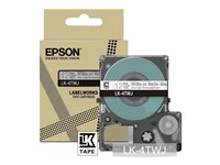 Epson LabelWorks LK-4TWJ - Hvitt på matt klart - Rull (1,2 cm x 8 m) 1 kassett(er) hengeboks - tapepatron - for LabelWorks LW-C410, LW-C610 C53S672068