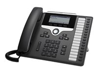 Cisco IP Phone 7861 - VoIP-telefon - SIP, SRTP - 16 linjer - koksgrå - gjenfabrikert CP-7861-3PCC-K9=