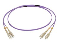 C2G 10m SC/SC OM4 LSZH Fibre Patch - Purple - Koblingskabel - SC flermodus (hann) til SC flermodus (hann) - 10 m - fiberoptisk - dupleks - 50 / 125 mikroner - OM4 - purpur 81744