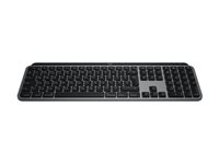 Logitech Master Series MX Keys S for Mac - Tastatur - full size - bakbelysning - trådløs - Bluetooth LE - AZERTY - Fransk - romgrå 920-011625