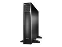 APC Smart-UPS X 2200 Rack/Tower LCD - UPS (rackmonterbar/ekstern) - AC 230 V - 1980 watt - 2200 VA - Ethernet 10/100, RS-232, USB - utgangskontakter: 11 - 2U - svart - med APC UPS Network Management Card SMX2200R2HVNC