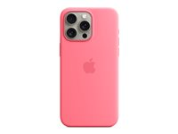 Apple - Baksidedeksel for mobiltelefon - MagSafe-samsvar - silikon - rosa - for iPhone 15 Pro Max MWNN3ZM/A
