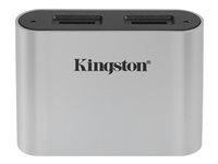 Kingston Workflow - Kortleser (microSDHC UHS-I, microSDXC UHS-I, microSDHC UHS-II, microSDXC UHS-II) - USB-C 3.2 Gen 1 WFS-SDC