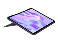 Logitech Combo Touch - Tastatur og folioveske - med styrepute - bakbelysning - Apple Smart connector - QWERTY - Nordisk (dansk/finsk/norsk/svensk) - grafitt - for Apple 13-inch iPad Pro (M4) 920-012763