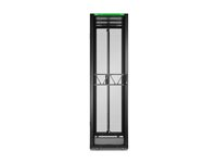 APC NetShelter SX Gen 2 - Rack skap - 2124 H x 600W x 1200D mm, med sider - står på gulv - svart - 45U - 19" - TAA-samsvar - for P/N: SMT1000RM1U, SMT750RM1U, SRTL10KRM4UT, SRTL5KRM2UI-HW, SRTL5KRM2UT-HW, SRTL8KRM4UT AR3305B2