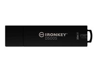 Kingston IronKey D500S - USB-flashstasjon - kryptert - FIPS 140-3 Level 3 - 256 GB - USB 3.2 Gen 1 - TAA-samsvar IKD500S/256GB