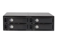StarTech.com 4-Bay Mobile Rack Backplane for 2.5in SATA/SAS Drives - Hot Swap SSDs/HDDs from 5-15mm - Supports SAS II & SATA III (6 Gbps) - Lagerskap - 4 brønner (SATA-600 / SAS-2) 0 - for P/N: SATBP125VP, SATSASBP125 SATSASBP425