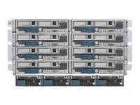 Cisco UCS 5108 Blade Server Chassis SmartPlay Select - Rackmonterbar - 6U - opp til 8 blad - strømforsyning - "hot-plug" 2500 watt - med 2 x UCS 6324 Fabric Interconnect UCS-SP-MINI