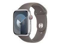 Apple - Bånd for smart armbåndsur - 45 mm - S/M-størrelse - leire MT463ZM/A