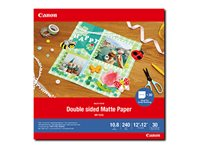 Canon Double-sided Matte Paper MP-101D - Matt - 275 mikroner - 304.8 x 304.8 mm - 240 g/m² - 30 ark papir 4076C007