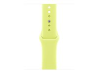 Apple - Bånd for smart armbåndsur - 42mm - M/L-størrelse - neongul - for Watch Hermès Series 7, Hermès Series 9, SE 3, Series 10, Series 11, Series 8, Series 9 MFGD4ZM/A