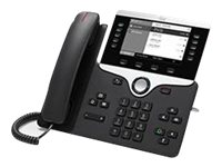 Cisco IP Phone 8811 - VoIP-telefon - SIP, RTCP, RTP, SRTP, SDP - 5 linjer - koksgrå - TAA-samsvar CP-8811-3PCC-K9=