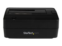 StarTech.com USB 3.1/eSATA Drive Docking Station for 2.5"/3.5" SATA Drives - External USB 3.1 (10Gbps) Hard Drive Dock w/ UASP (SDOCKU313E) - HDD-dokkestasjon - brønner: 1 - 2.5", 3.5" - SATA 6Gb/s - eSATA, USB 3.1 (Gen 2) - svart SDOCKU313E
