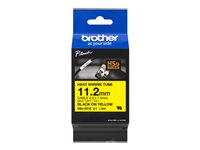 Brother HSe-631E - Svart på gult - Rull (1,12 cm x 1,5 m) 1 kassett(er) hengeboks - varmekrympetape - for P-Touch PT-D800W, PT-E300, PT-E300VP, PT-E550WVP, PT-P700, PT-P750W, PT-P900W, PT-P950NW HSE631E