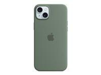Apple - Baksidedeksel for mobiltelefon - MagSafe-samsvar - silikon - sypress - for iPhone 15 Plus MT183ZM/A
