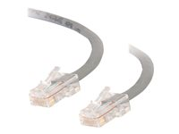 C2G Cat5e Non-Booted Unshielded (UTP) Network Crossover Patch Cable - Krysskabel - RJ-45 (hann) til RJ-45 (hann) - 2 m - UTP - CAT 5e - flertrådet, uniboot - grå 83283