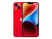 Apple iPhone 14 Plus - (PRODUCT) RED - 5G smartphone - dobbelt-SIM / Internminne 256 GB - OLED-display - 6.7" - 2778 x 1284 piksler - 2x bakkameraer 12 MP, 12 MP - front camera 12 MP - rød MQ573QN/A
