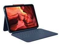 Logitech Rugged Combo 4 - Tastatur og folioveske - Apple Smart connector - klassisk blå - for Apple 10.9-inch iPad (10. generasjon) 920-011196