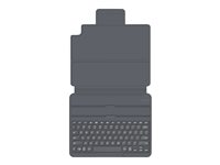 ZAGG Pro Keys - Tastatur og folioveske - bakgrunnsbelyst - Bluetooth - Nordisk - svart/grå tastatur, svart/grå boks - for Apple 11-inch iPad Pro (1. generasjon, 2. generasjon, 3. generasjon) 103407984