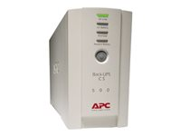 APC Back-UPS CS 500 - UPS - AC 230 V - 300 watt - 500 VA - RS-232, USB - utgangskontakter: 4 - beige BK500EI