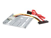 StarTech.com SSD Mounting Bracket - Solid Metal - 2.5in to 3.5 Hard Drive Adapter - SSD Bracket - SSD Upgrade Kit (BRACKET25SAT) - Uttagbar harddiskramme - for P/N: 25S22M2NGFFR, S322M225R, SAT2M2NGFF25, SAT32M225, SAT32MSAT257, ST521PMINT BRACKET25SAT