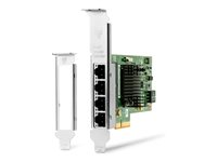 Intel I350-T4 - Nettverksadapter - PCIe 2.1 x4 lav profil - Gigabit Ethernet x 4 - for Workstation Z2 G4, Z2 G5, Z2 G8, Z2 G9, Z4 G4, Z6 G4, Z8 G4 W8X25AA