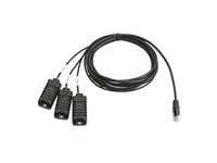 APC Easy Rack - PDU racktemperatur- og fuktighetssensor - svart EPDU-TH3