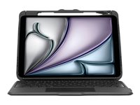 Targus Versavu - Tastatur og folioveske (tastaturetui) - med styrepute - bakbelysning - trådløs - Bluetooth 5.0 - QWERTY - Nordisk - svart - for Apple 10.9-inch iPad (10th generation); 10.9-inch iPad Air (4th generation, 5th generation); 11-inch iPad Air (M2, M3); 11-inch iPad Pro (1st generation, 2nd generation, 3rd generation, 4th generation); iPad (A16) THZ967NO