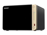 QNAP TS-664 - NAS-server - 6 brønner - 24 TB - SATA 6Gb/s - HDD 4 TB x 6 - RAID 0, 1, 5, 6, 10, 50, JBOD - RAM 8 GB - 2.5 Gigabit Ethernet - iSCSI støtte TS-664-8G+6XHDWG440UZSVA