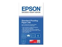 Epson Proofing Paper Standard - Halvmatt - 9 mille - Rull (43,2 cm x 30,5 m) - 240 g/m² - 1 rull(er) rettepapir - for SureColor SC-P10000, P20000, P6000, P7000, P7500, P8000, P9000, P9500, T3200, T5200, T7200 C13S045111