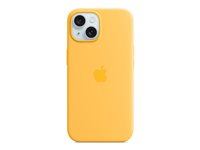 Apple - Baksidedeksel for mobiltelefon - MagSafe-samsvar - silikon - solskinn - for iPhone 15 MWNA3ZM/A