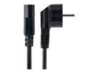 StarTech.com 3m (10ft) Computer Power Cord, 18AWG, EU Schuko to C13 Power Cord, 10A 250V, Black Replacement AC Cord, TV/Monitor Power Cable, Schuko CEE 7/7 to IEC 60320 C13 Power Cord - PC Power Supply Cable (713E-3M-POWER-CORD) - Strømkabel - power CEE 7/7 (P) vinklet til power IEC 60320 C13 - AC 250 V - 10 A - 3 m - formstøpt - svart 713E-3M-POWER-CORD